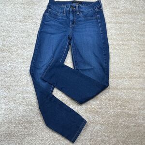 Banana Republic Jeans Womens Petite 26 Super-Stretch Legging-Fit Dark Wash